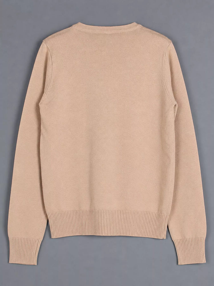 Full Size V-Neck Long Sleeve Sweater Plus Size