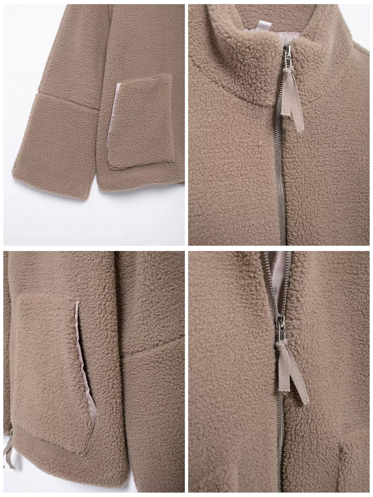 Sherpa Zip-Up Outerwear