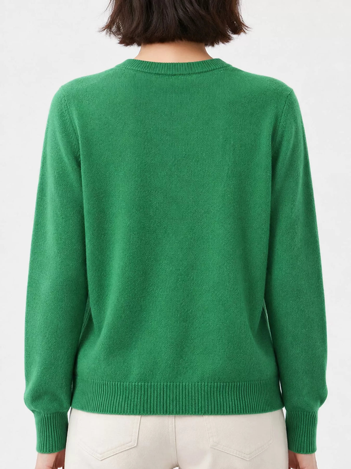 Classic Crew Neck Knit Cardigan