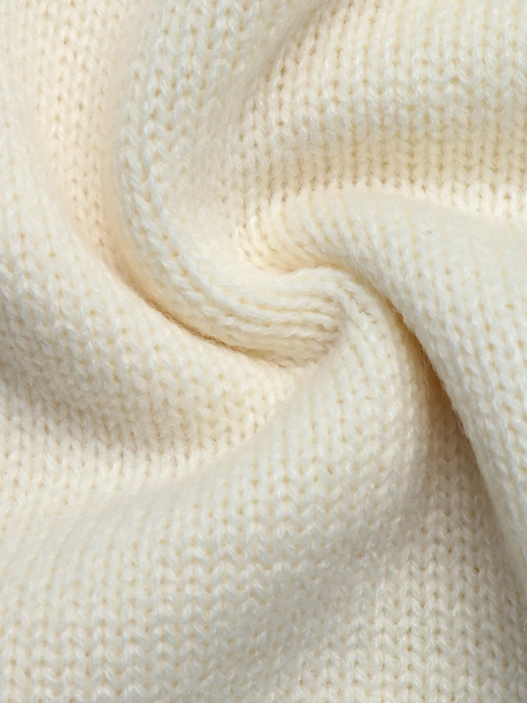 Chinese Knot Button Cardigan with Contrast Side Stripes