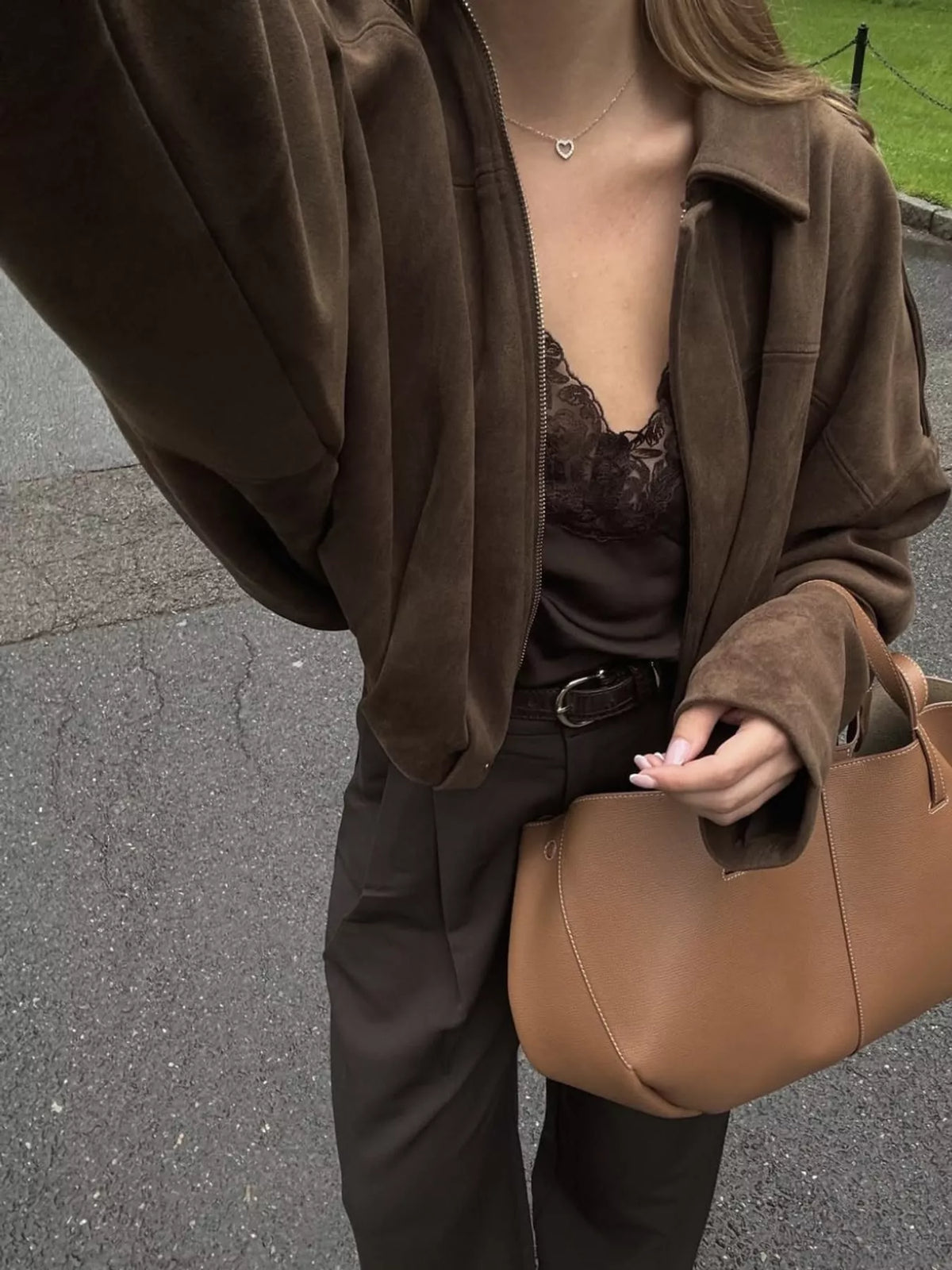 Elastic Hem Batwing Sleeve Jacket