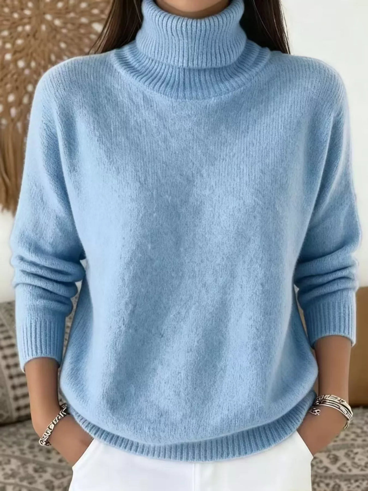 Turtleneck Long Sleeve Sweater