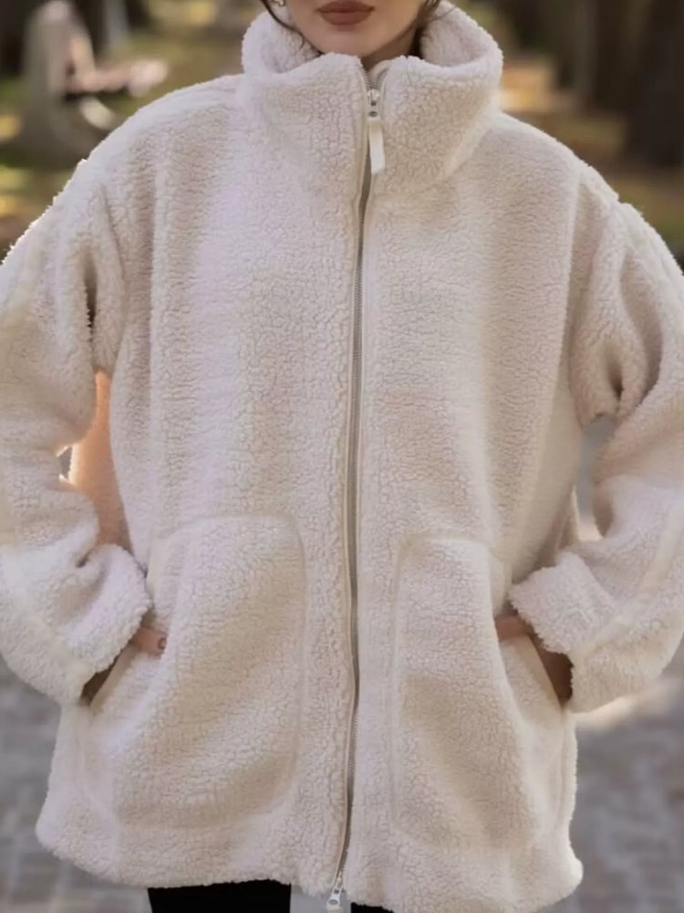 Sherpa Zip-Up Outerwear