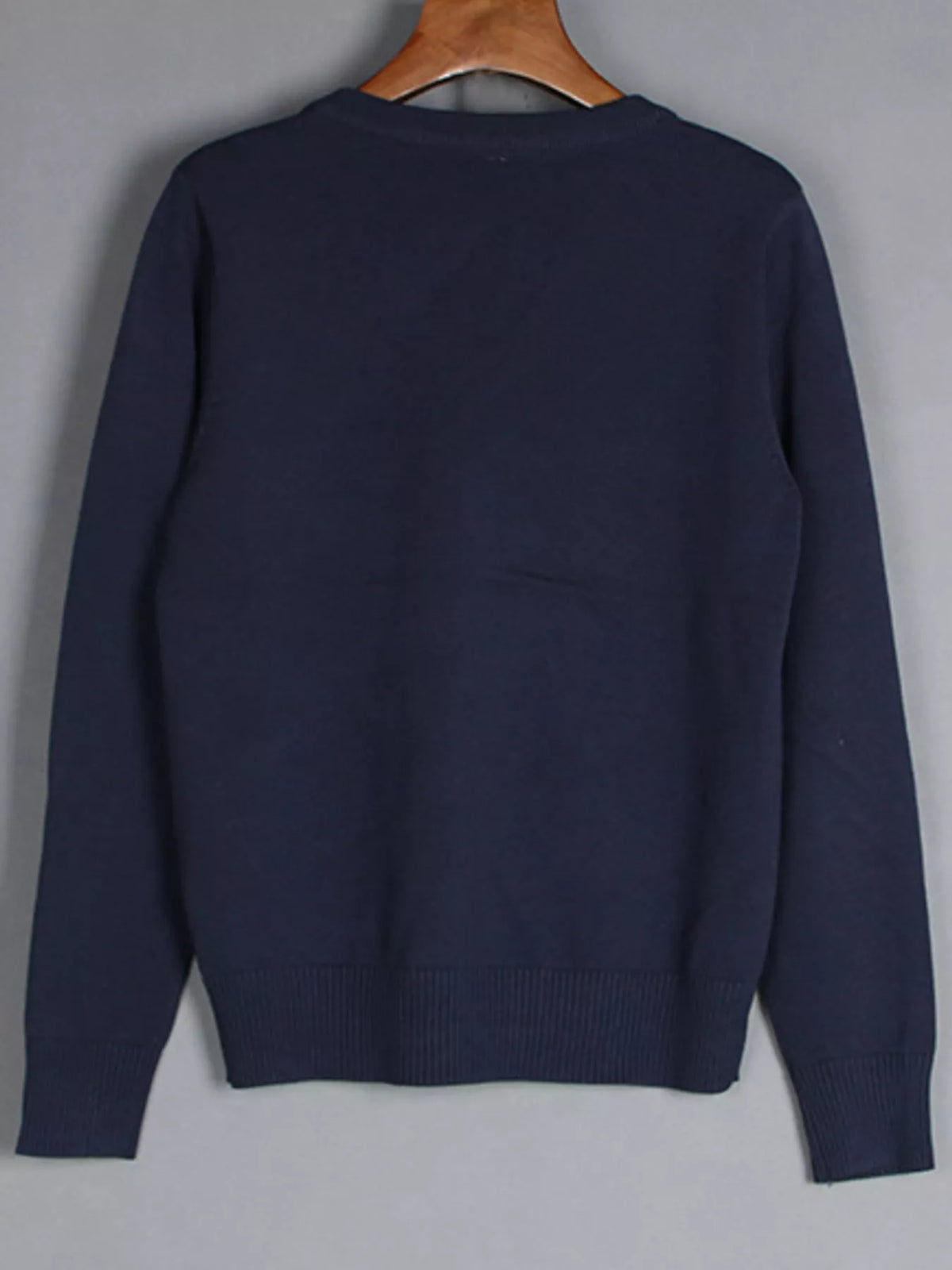 Full Size V-Neck Long Sleeve Sweater Plus Size