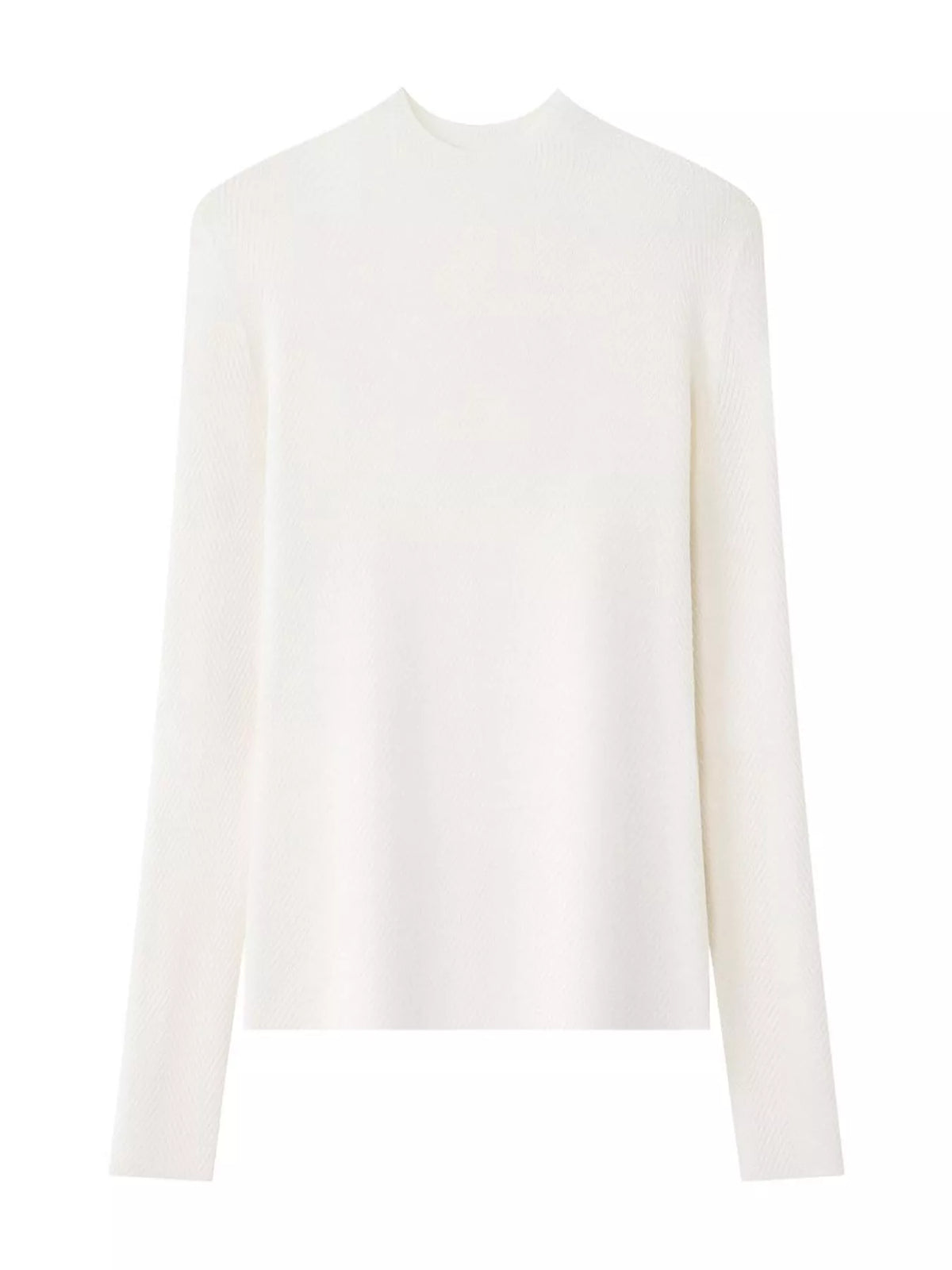 Textured Mock Neck Sweater