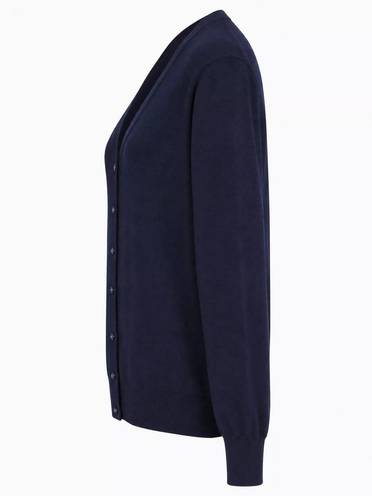 Classic V-Neck Button-Down Knit Cardigan