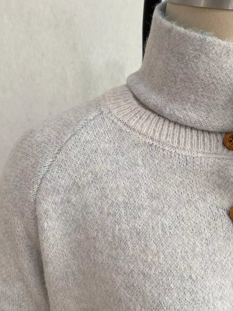 Geometric Button Down Knit Cardigan