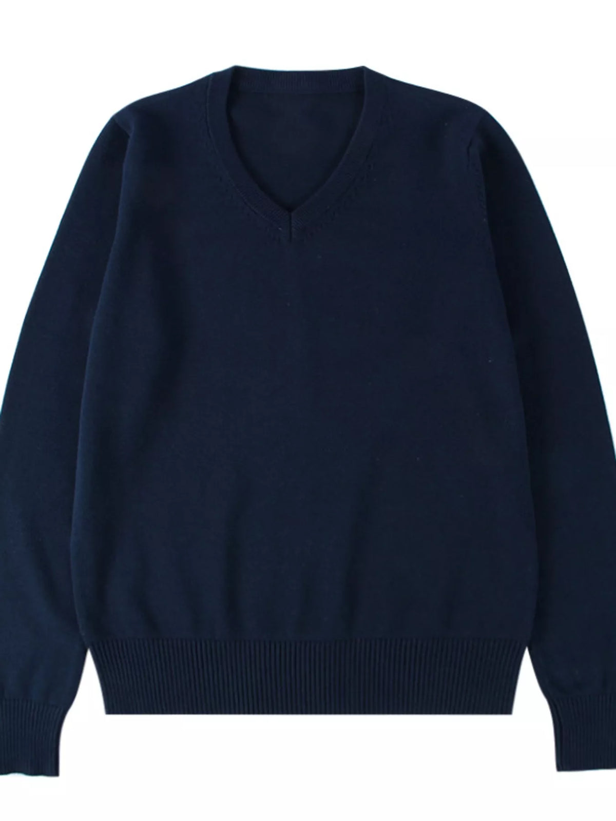 Full Size V-Neck Long Sleeve Sweater Plus Size