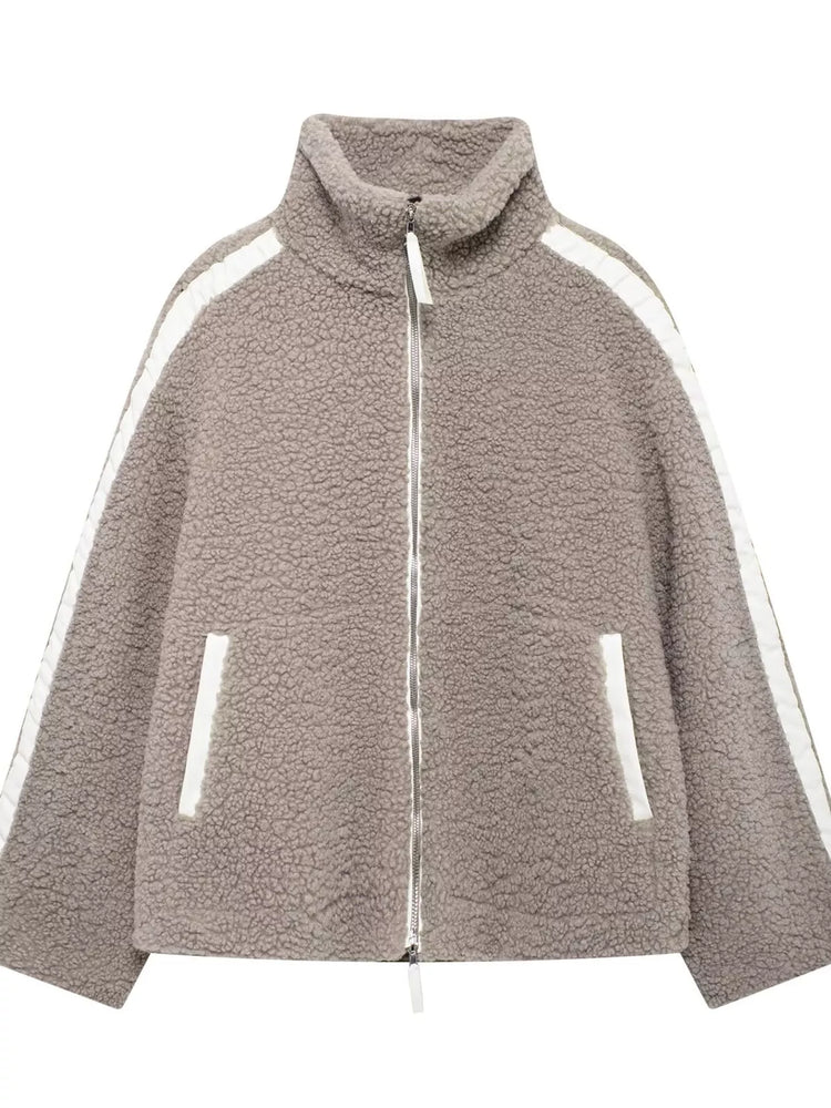 Sherpa Zip-Up Outerwear