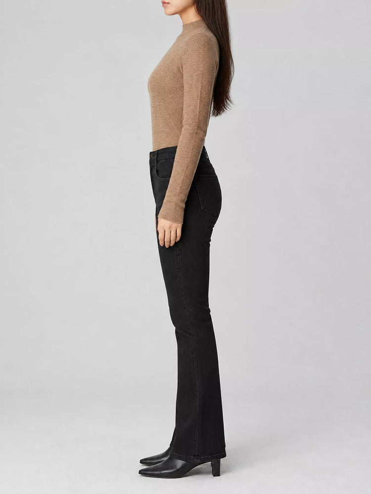 Textured Mock Neck Sweater