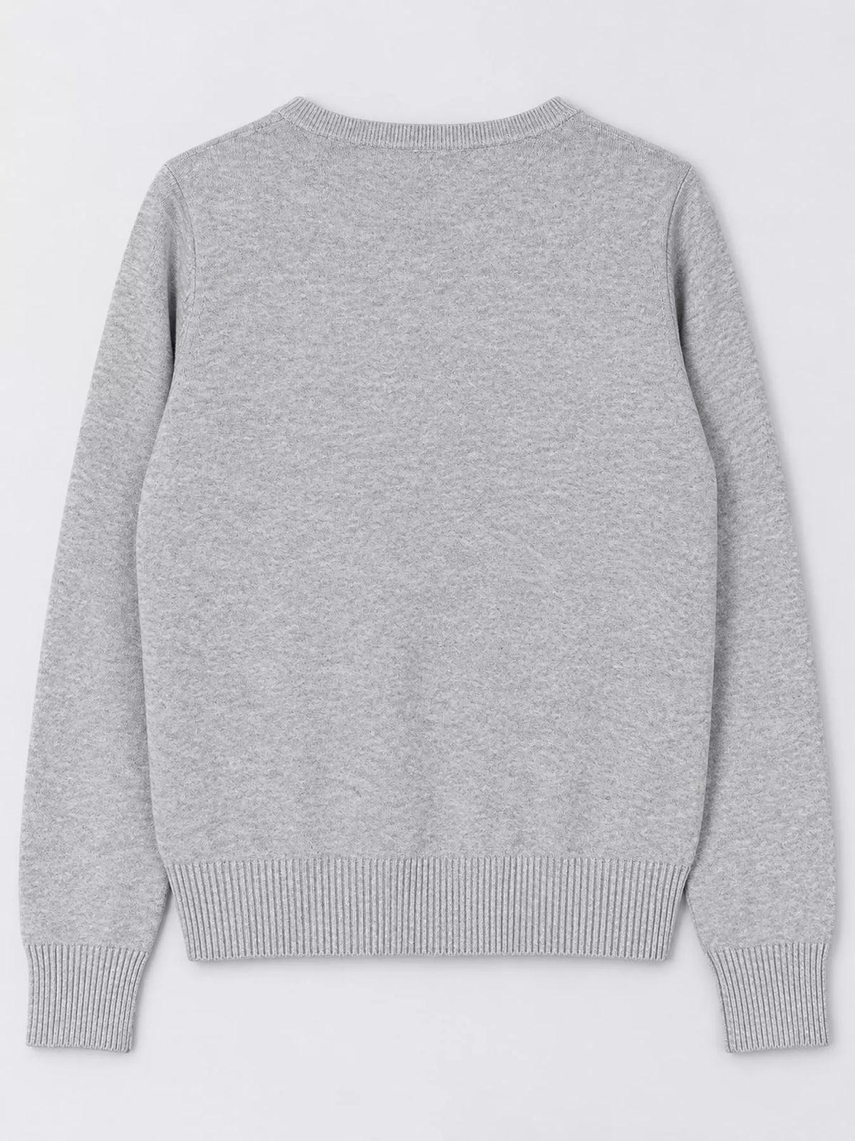 Full Size V-Neck Long Sleeve Sweater Plus Size