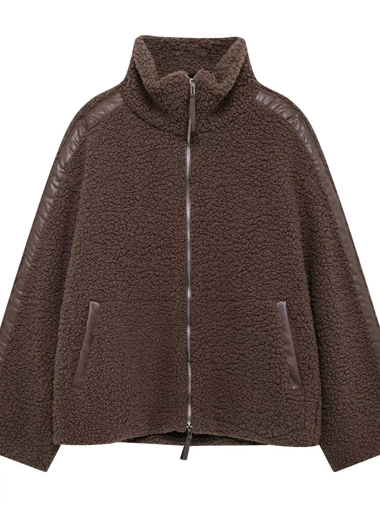 Sherpa Zip-Up Outerwear