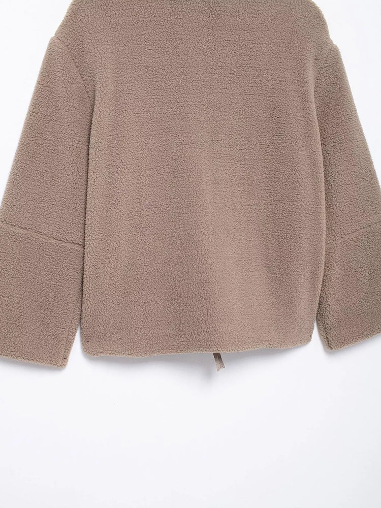 Sherpa Zip-Up Outerwear
