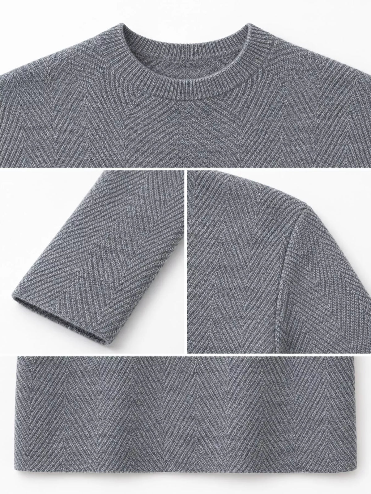 Textured Mock Neck Sweater