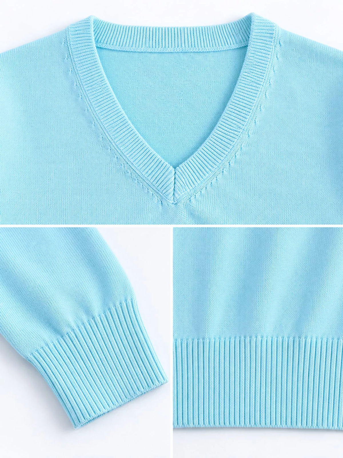 Full Size V-Neck Long Sleeve Sweater Plus Size