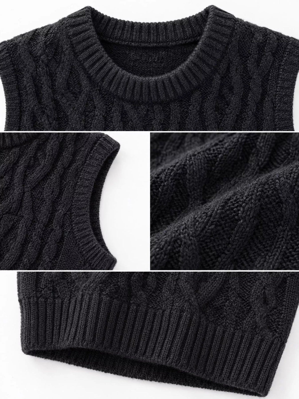 Cable-Knit Sweater Vest