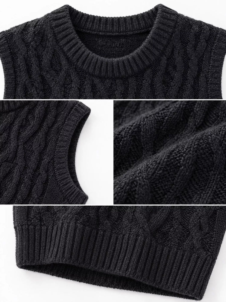 Cable-Knit Sweater Vest