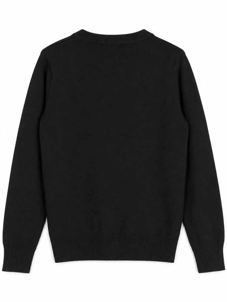 Full Size V-Neck Long Sleeve Sweater Plus Size