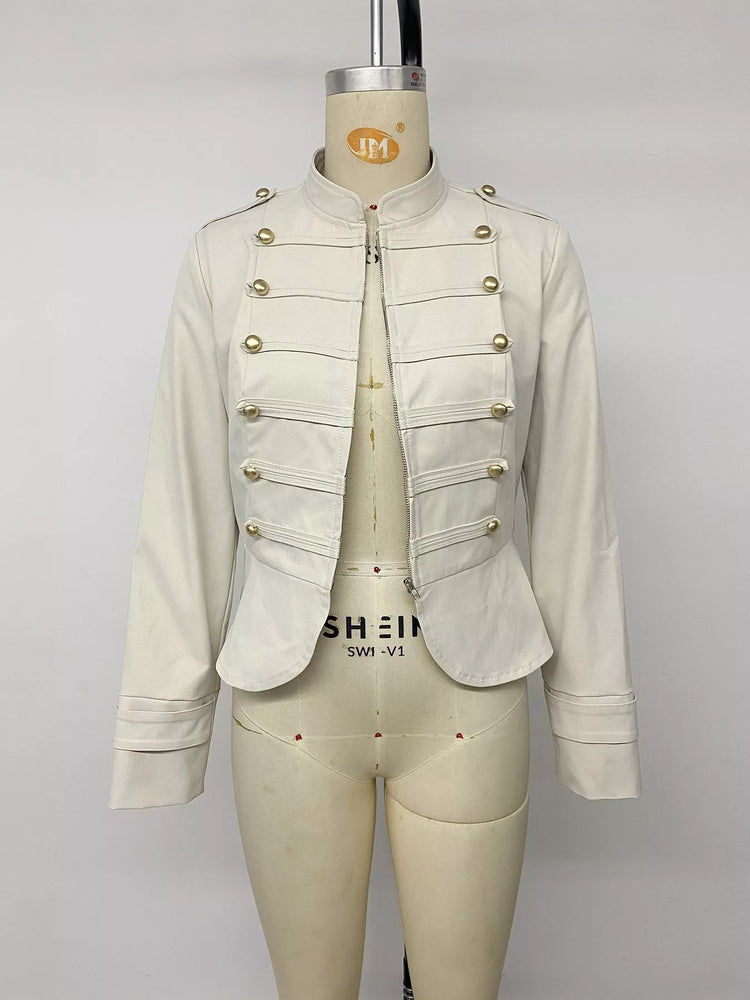 Zip Up Cropped Jacket