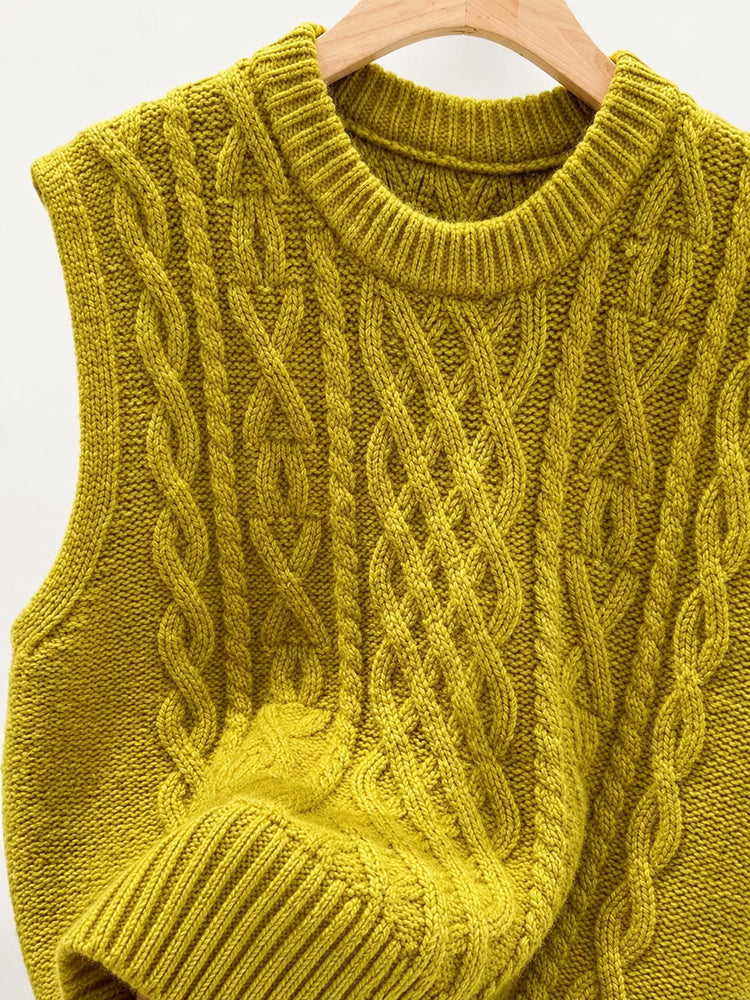 Cable-Knit Sweater Vest