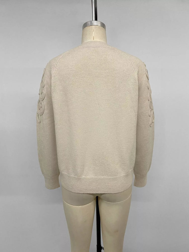 Floral Raglan Sleeve Sweater