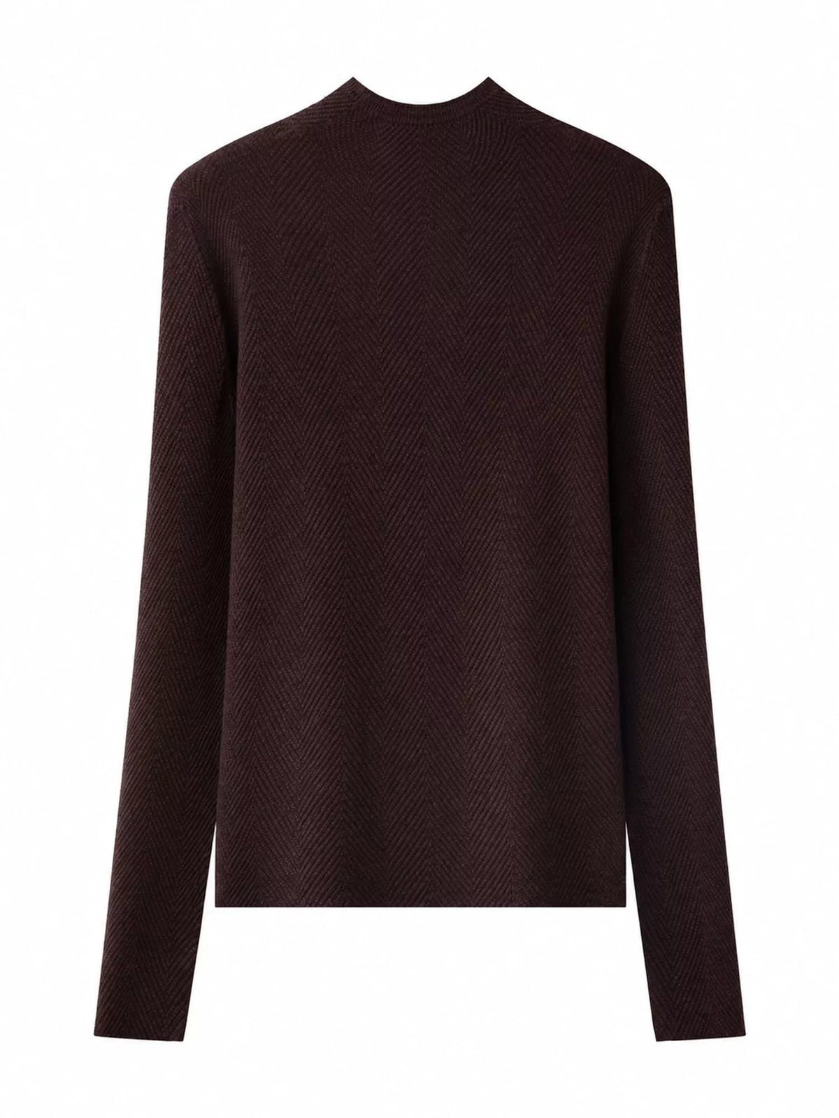 Textured Mock Neck Sweater
