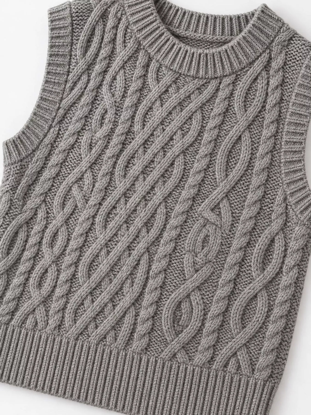 Cable-Knit Sweater Vest