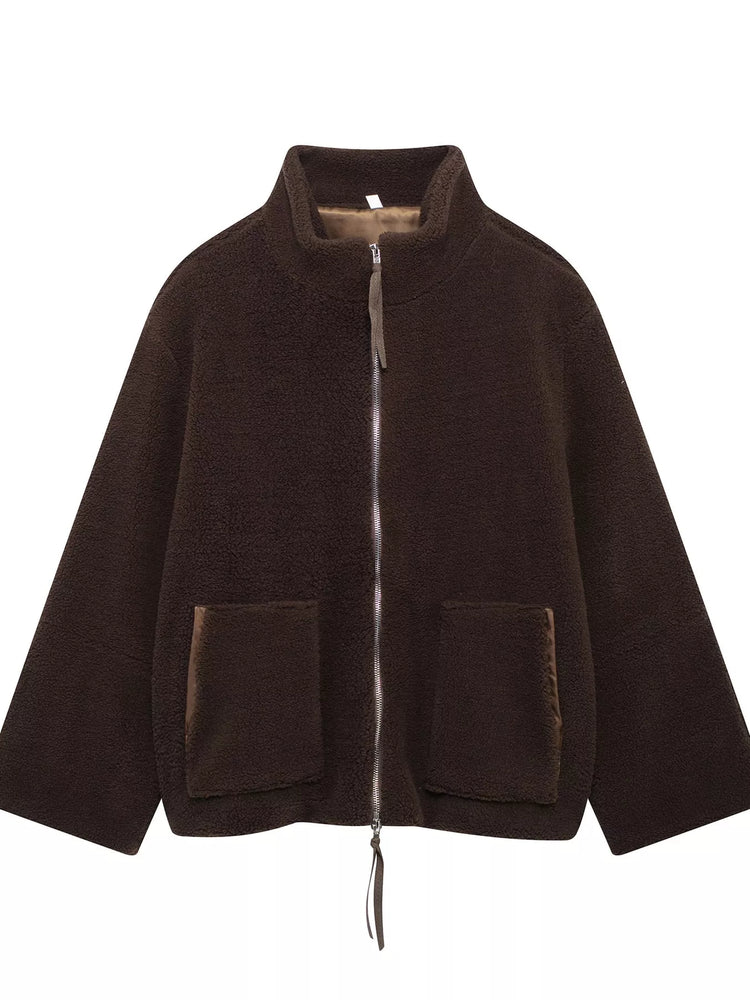 Sherpa Zip-Up Outerwear