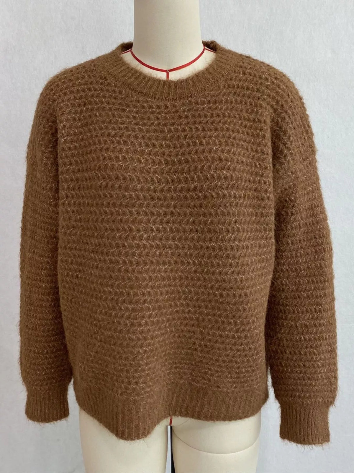 Round Neck Drop Shoulder Sweater