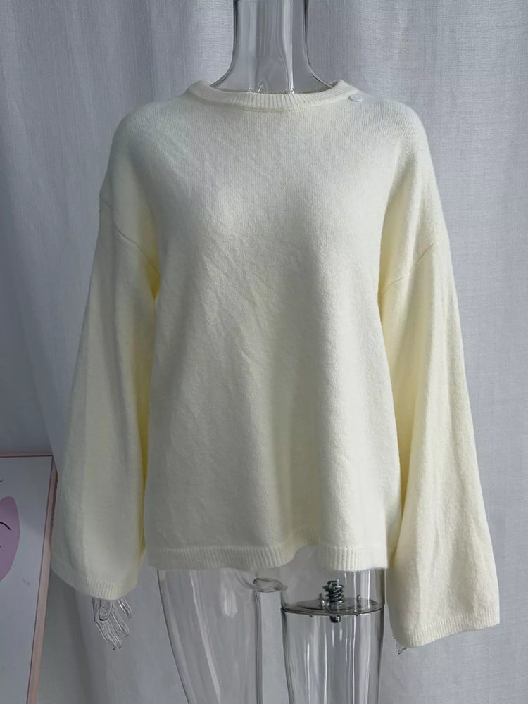 Waist-Tie Detail Sweater and Maxi Skirt Set