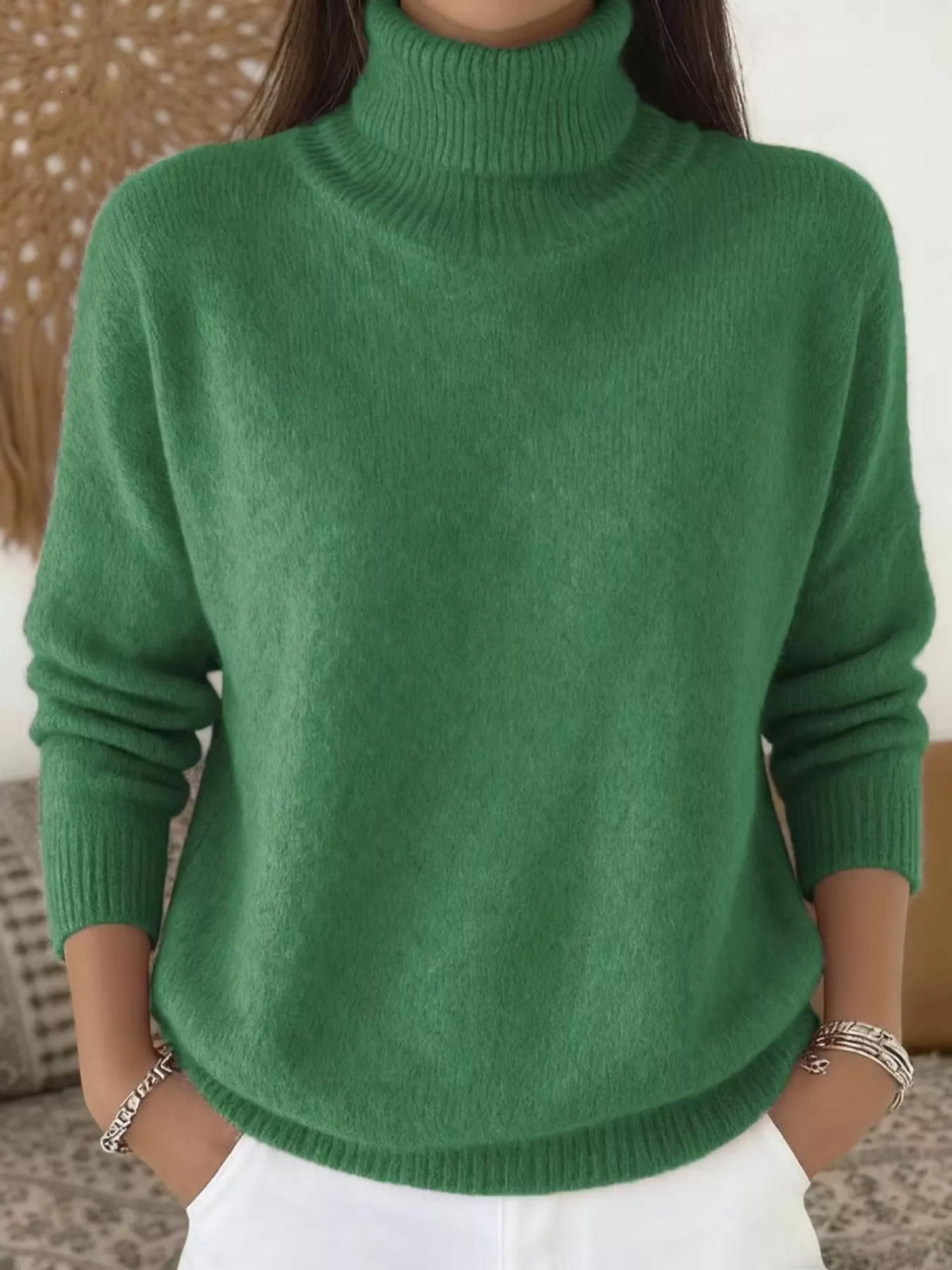 Turtleneck Long Sleeve Sweater