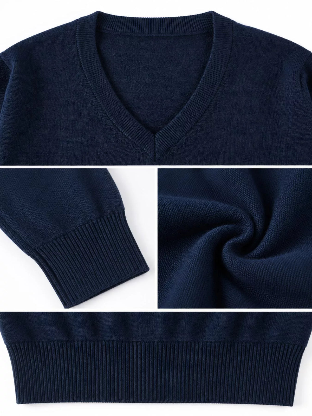 Full Size V-Neck Long Sleeve Sweater Plus Size