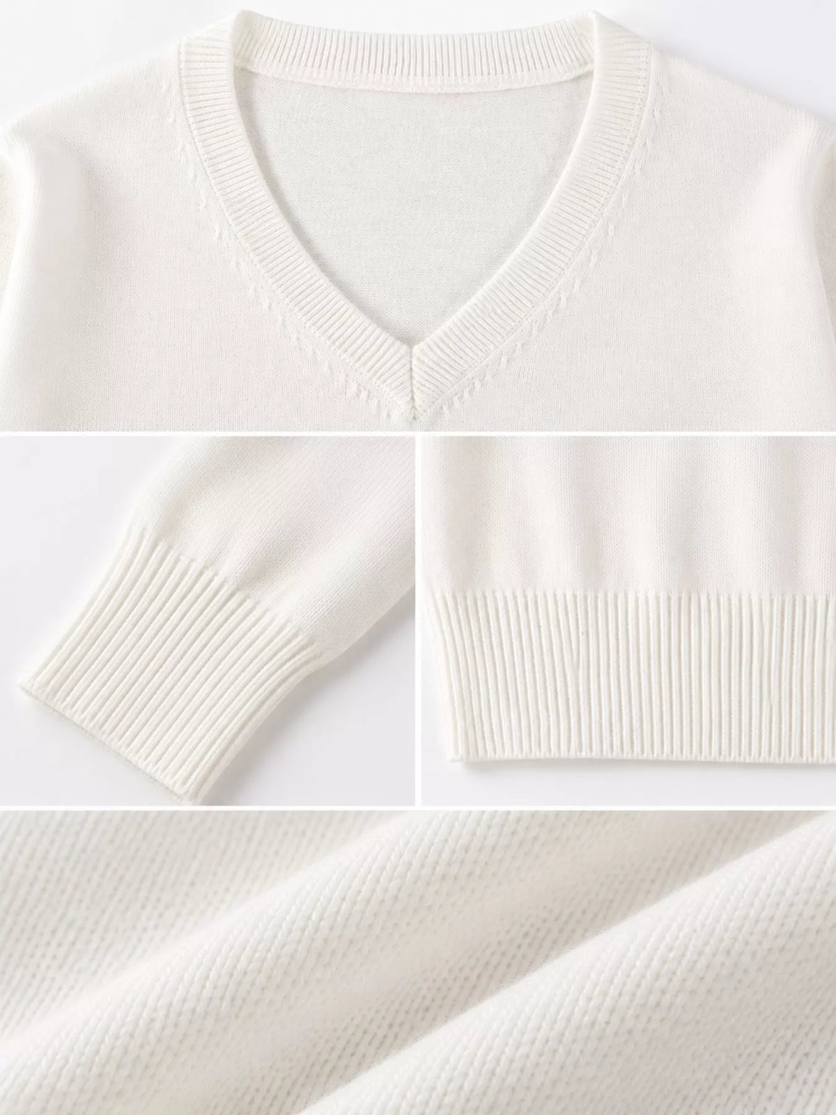 Full Size V-Neck Long Sleeve Sweater Plus Size