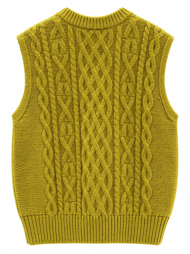 Cable-Knit Sweater Vest