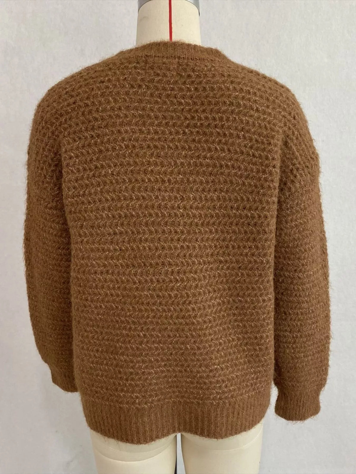 Round Neck Drop Shoulder Sweater