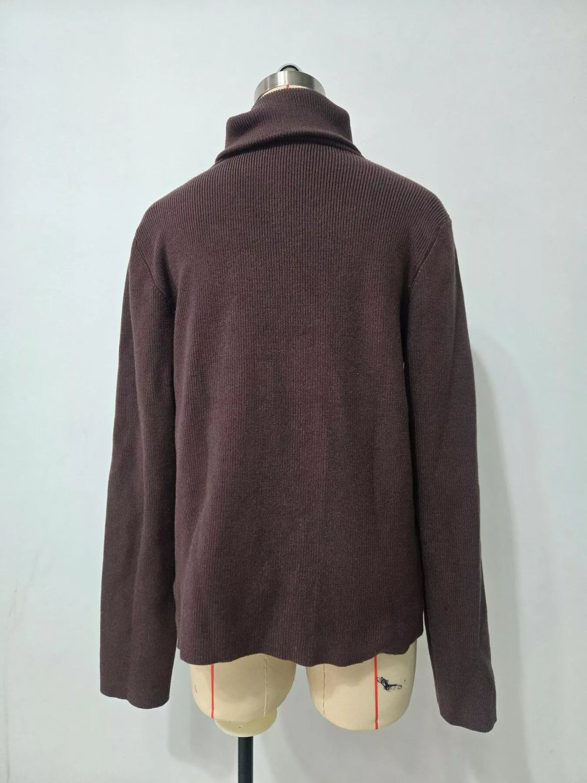 Ribbed Knit Quarter-Zip Sweater