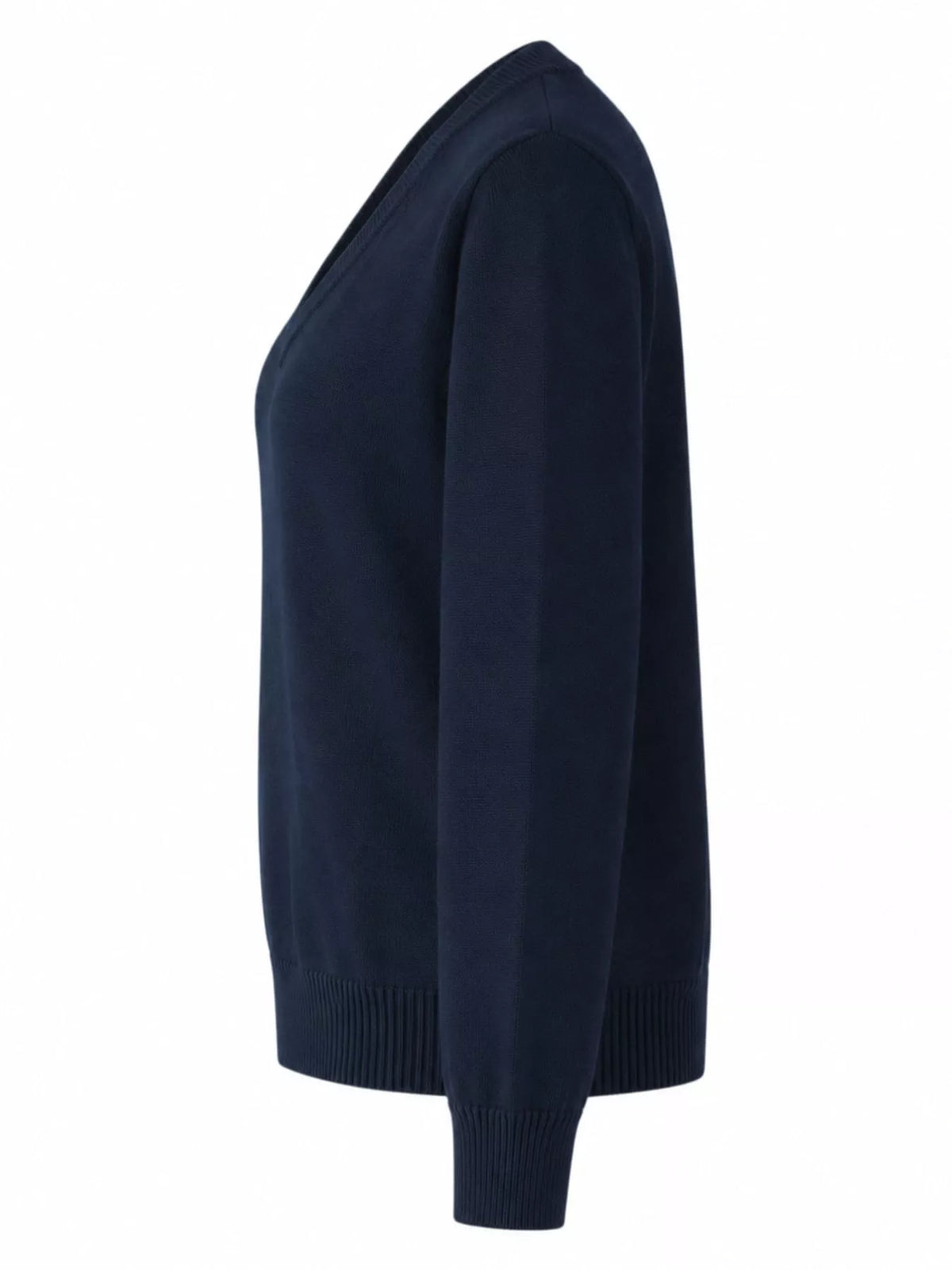 Full Size V-Neck Long Sleeve Sweater Plus Size