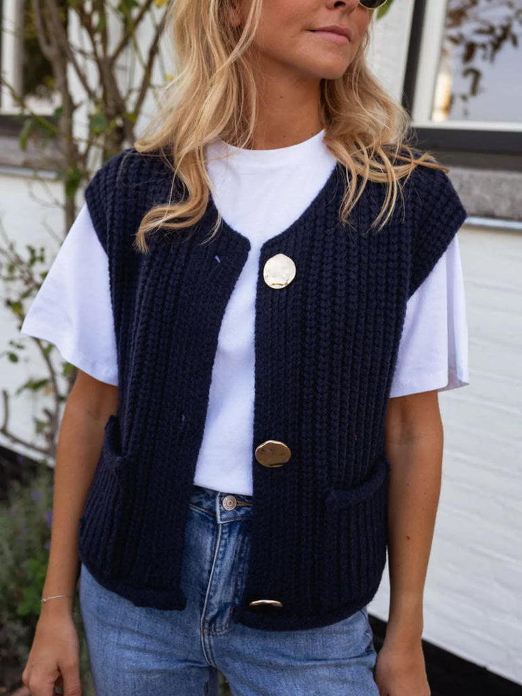 Button-Down Sweater Vest