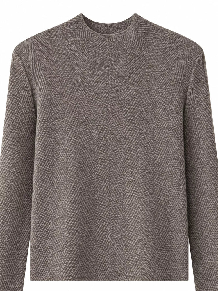 Textured Mock Neck Sweater