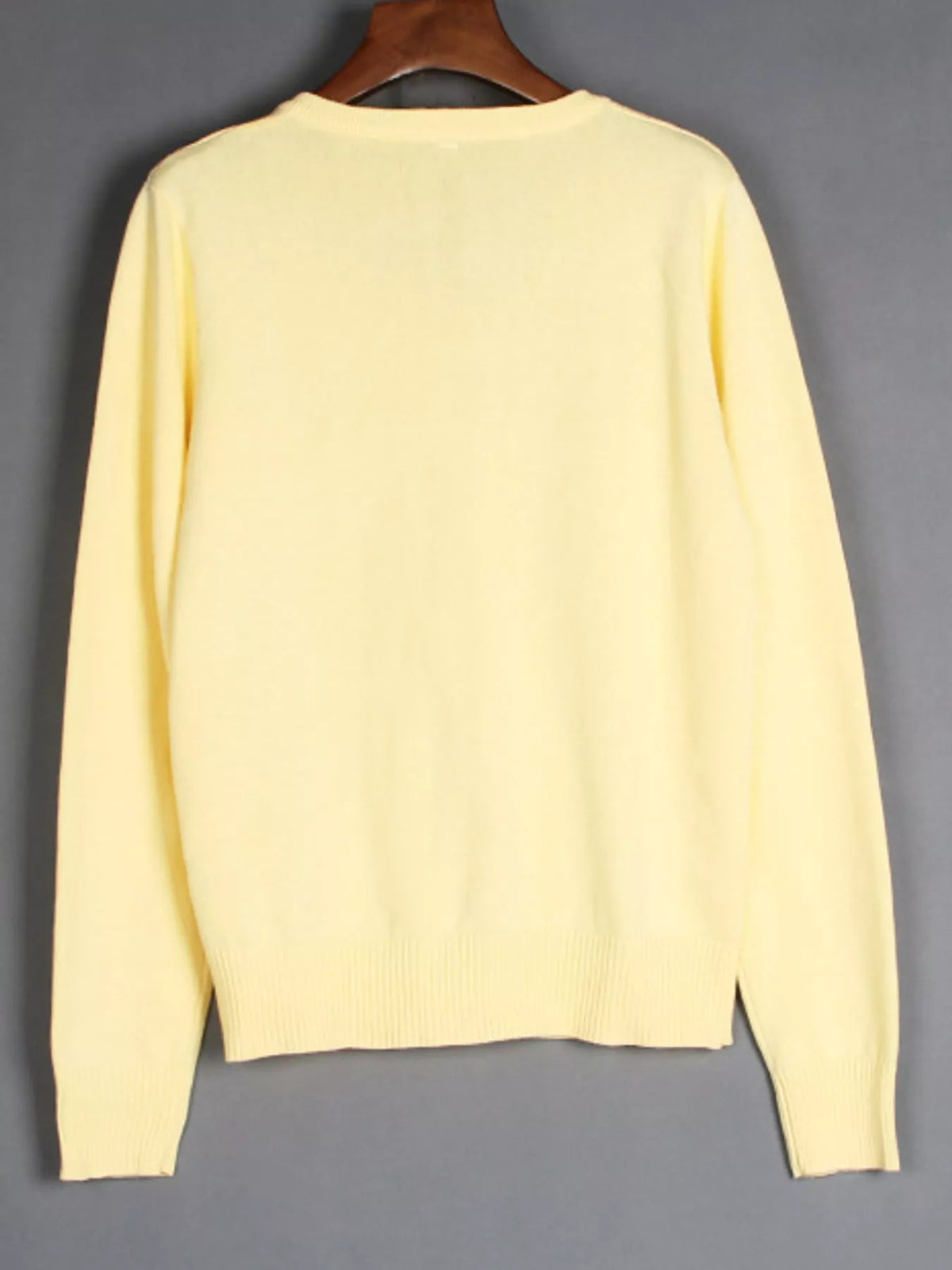 Full Size V-Neck Long Sleeve Sweater Plus Size