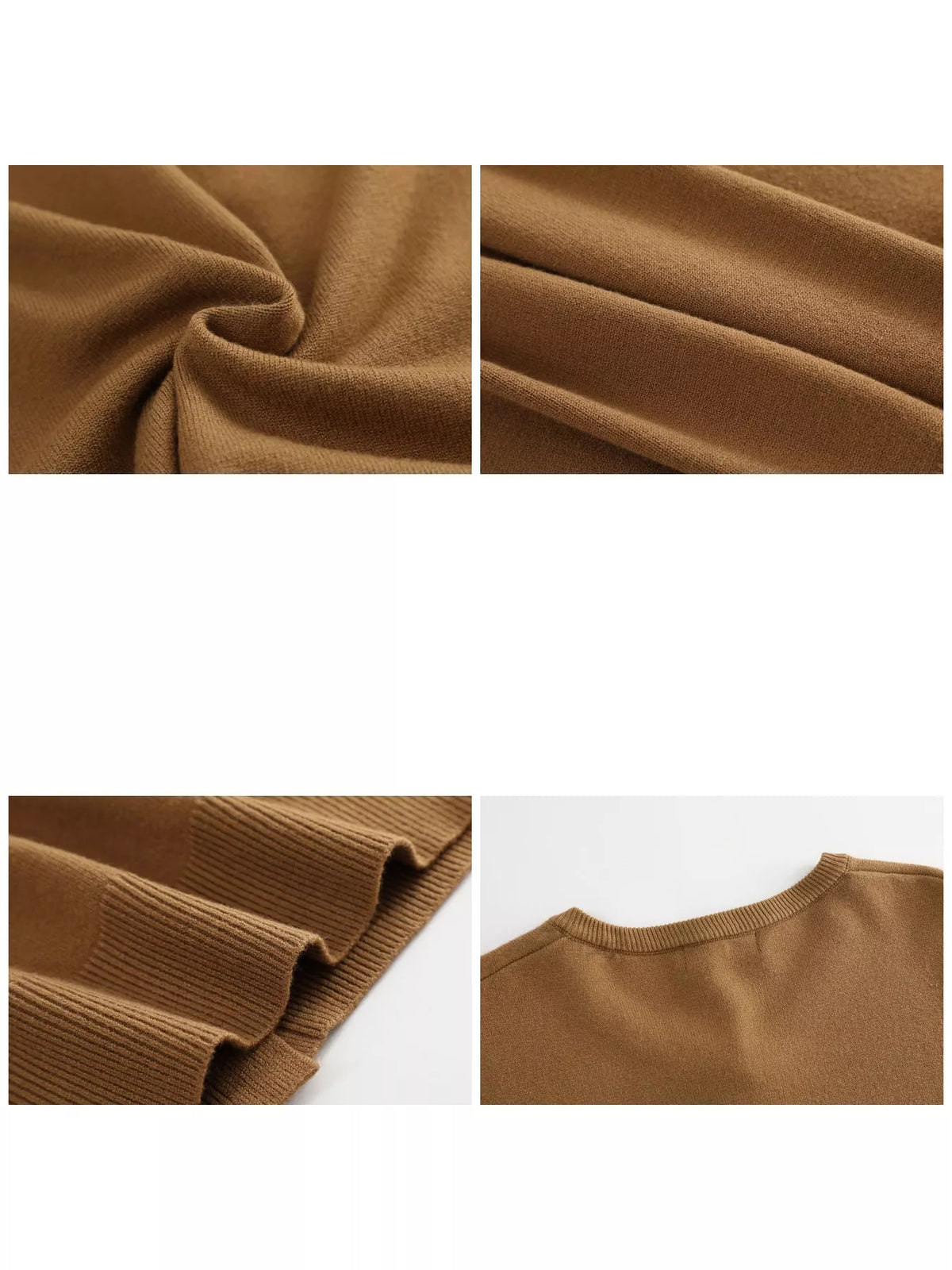 Plus Size Crew Neck Button-Down Knit Cardigan